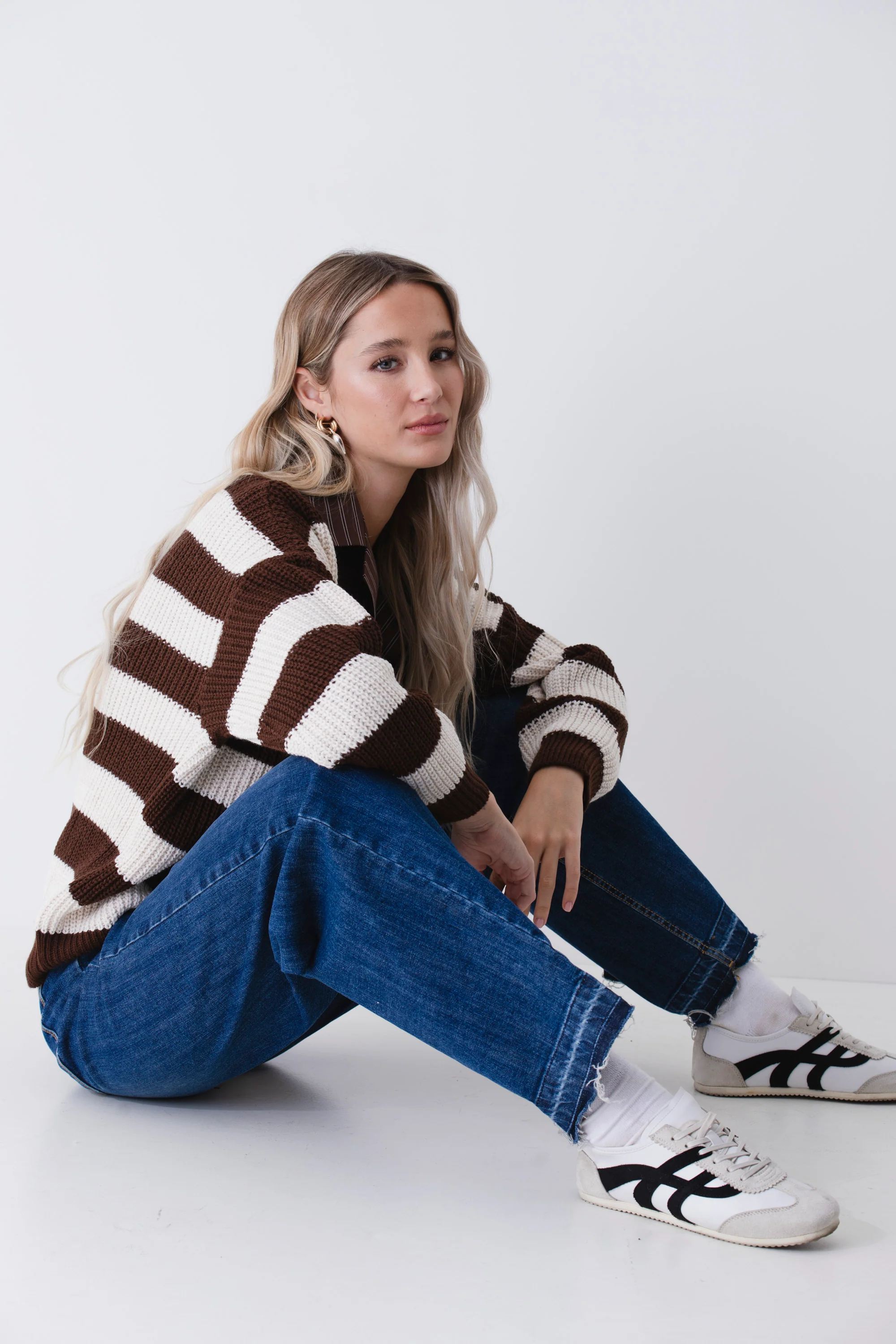Pullover in maglia a righe orizzontali - FW26 - Image 2