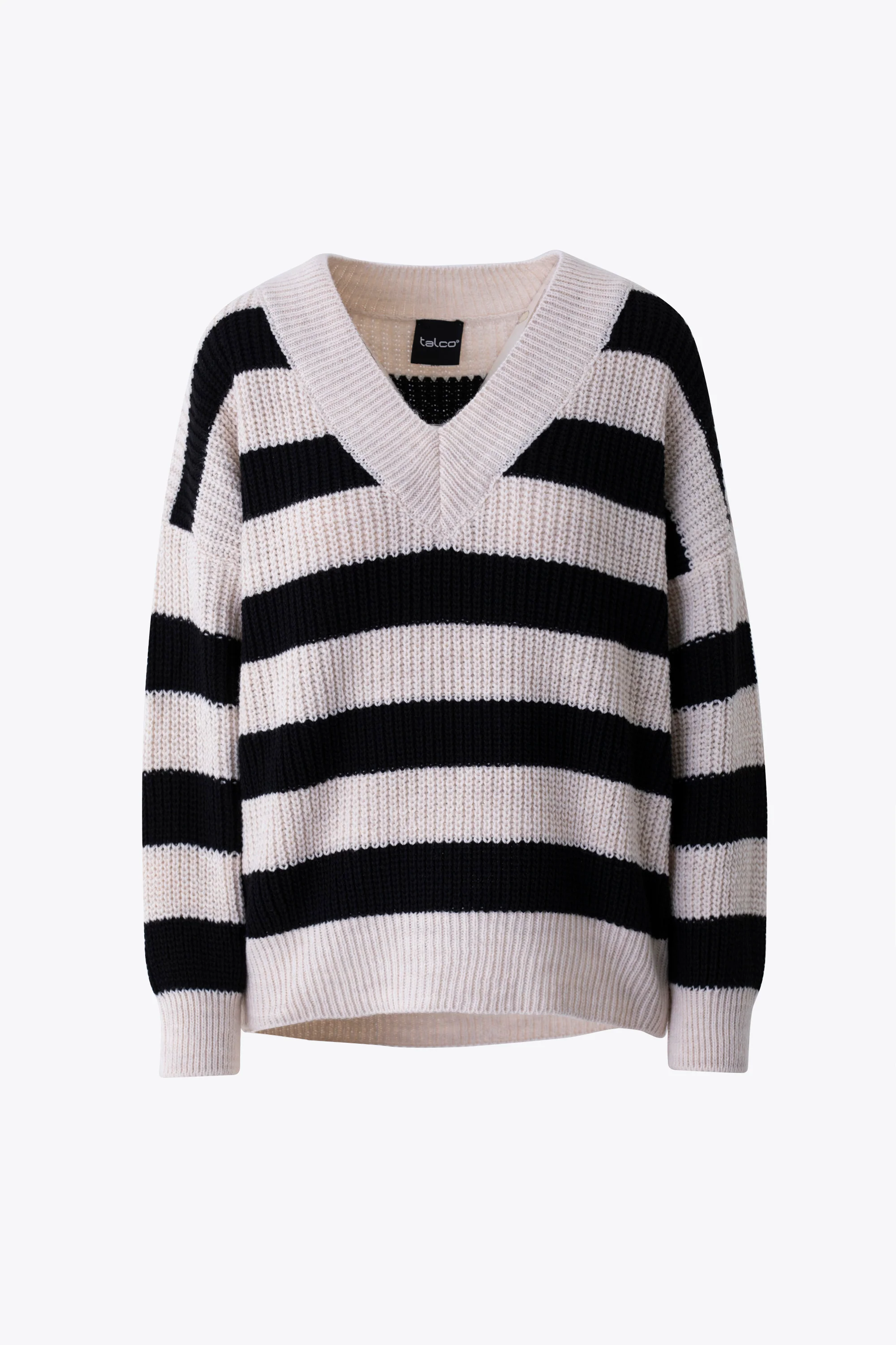 Pullover in maglia a righe orizzontali - FW26 - Image 6