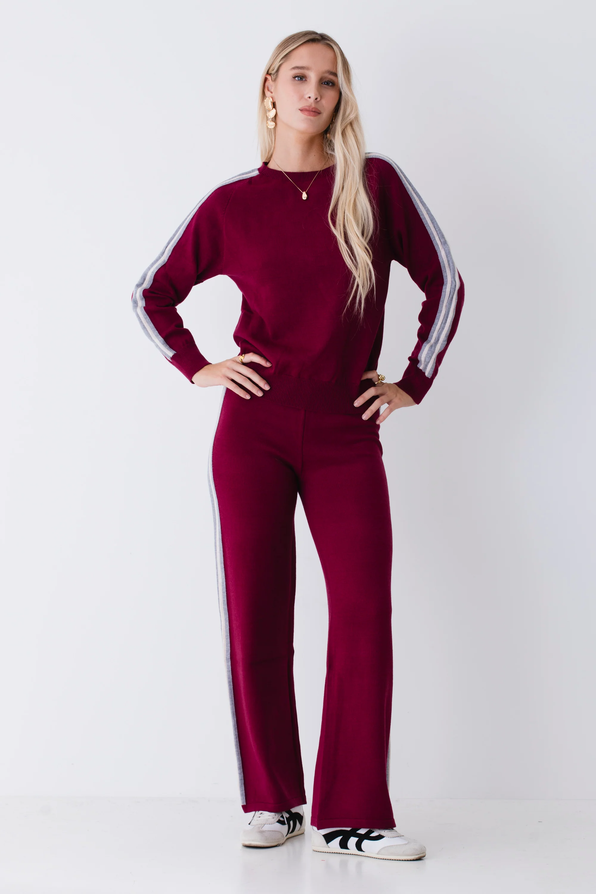 Pullover in maglia con bande a contrasto - FW26 - Image 4