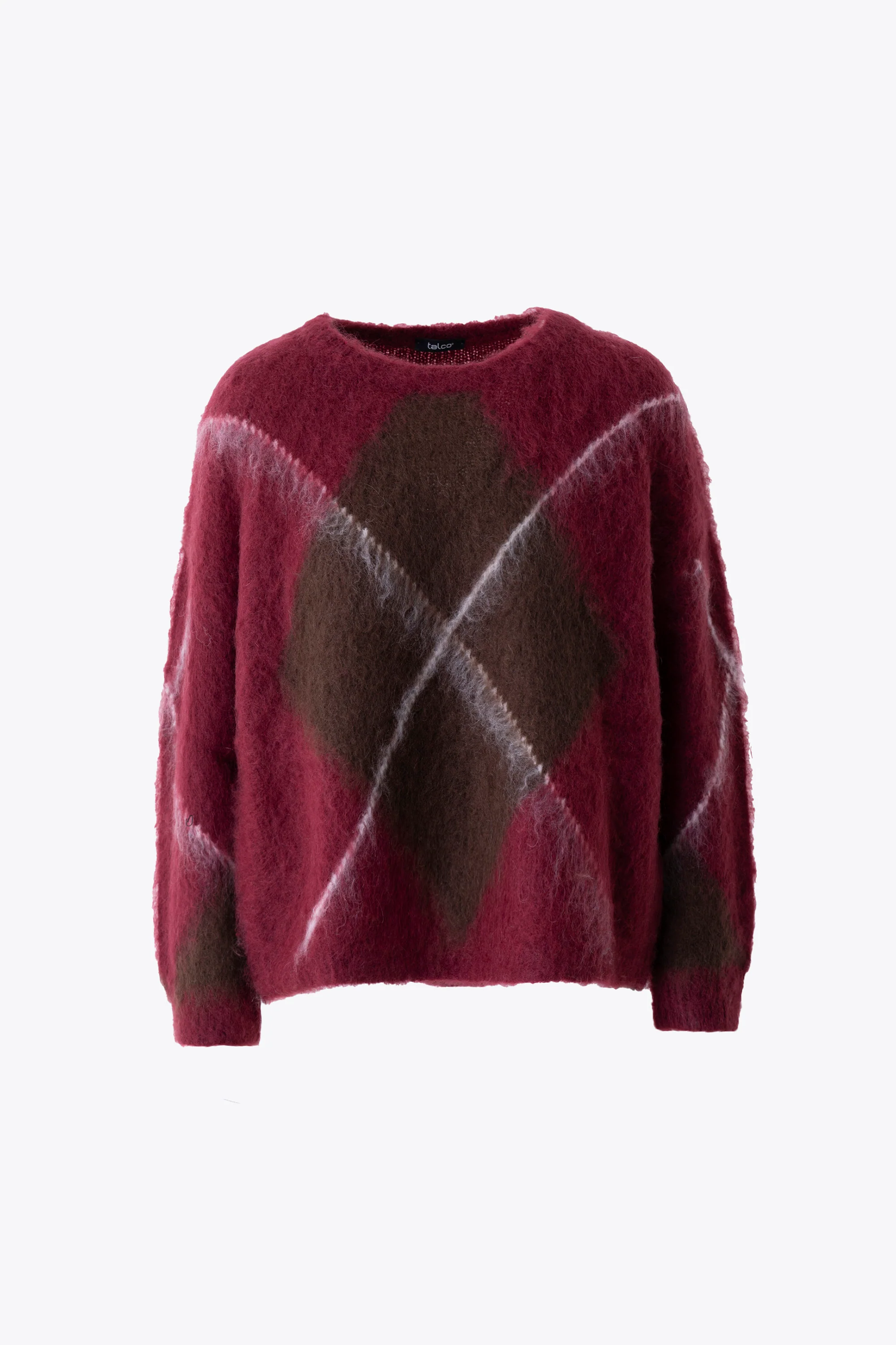 Pullover in misto mohair a quadri - FW26 - Image 10
