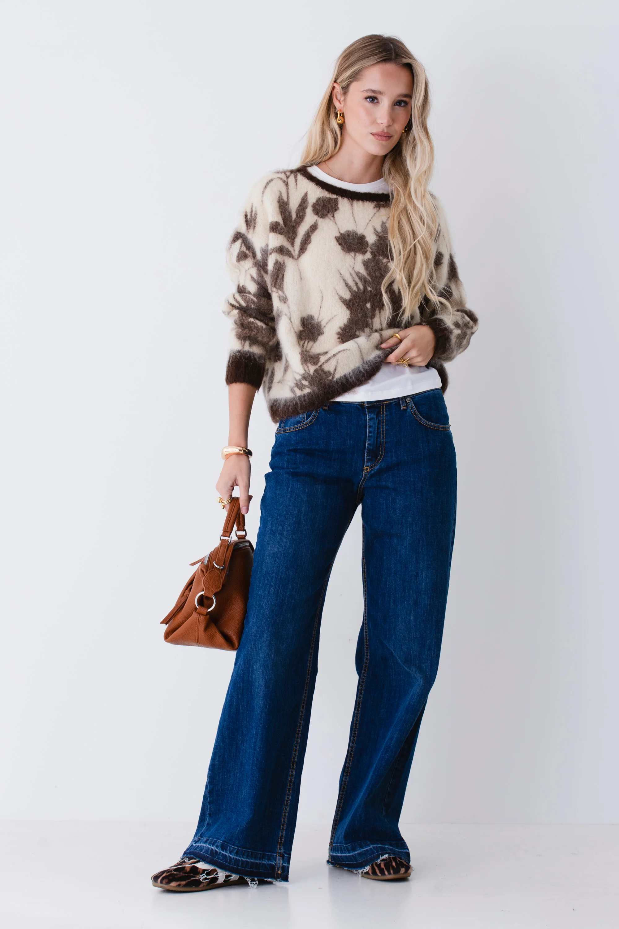 Pullover in misto mohair con stampa floreale - FW26 - Image 3