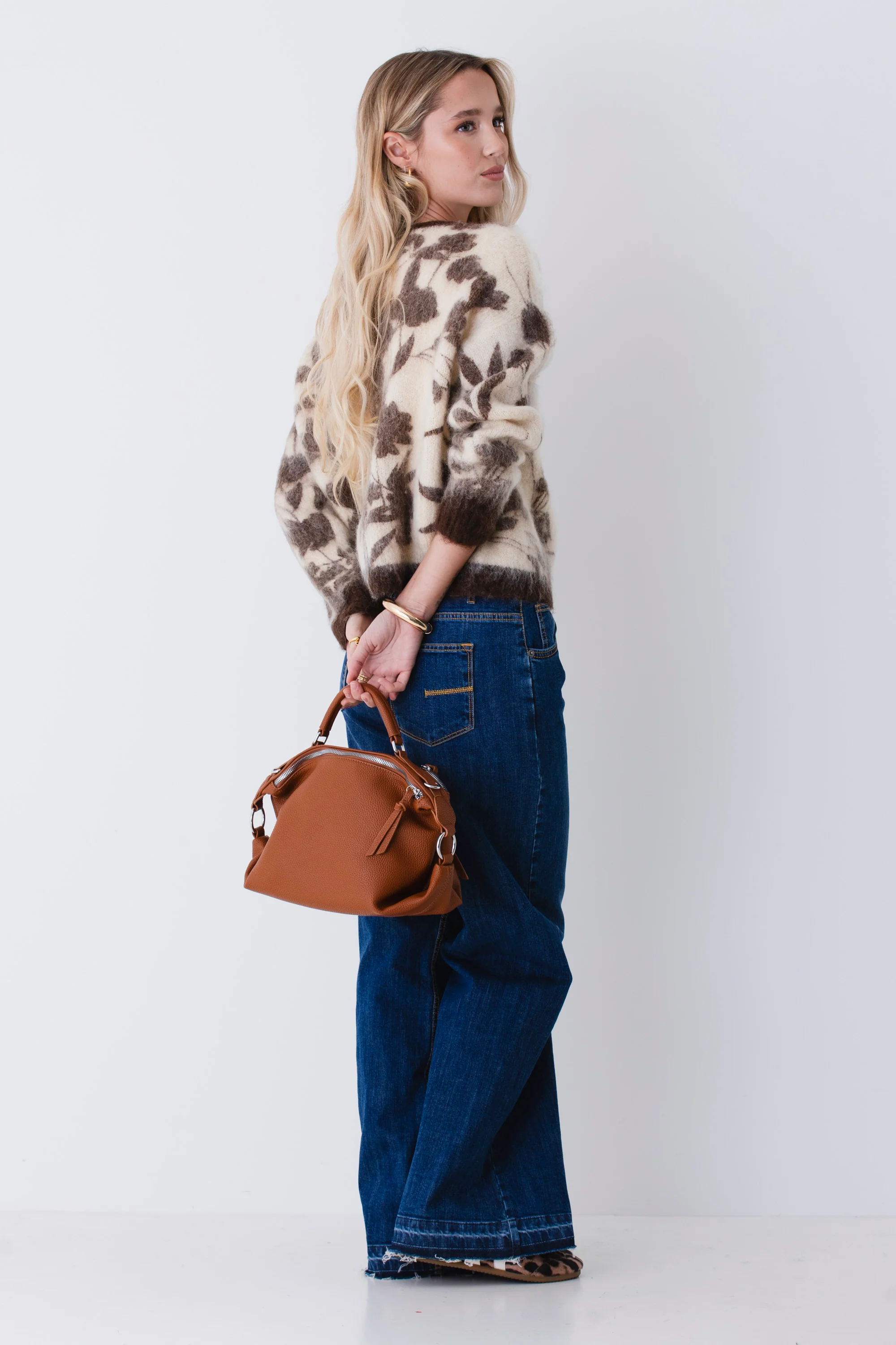 Pullover in misto mohair con stampa floreale - FW26 - Image 4