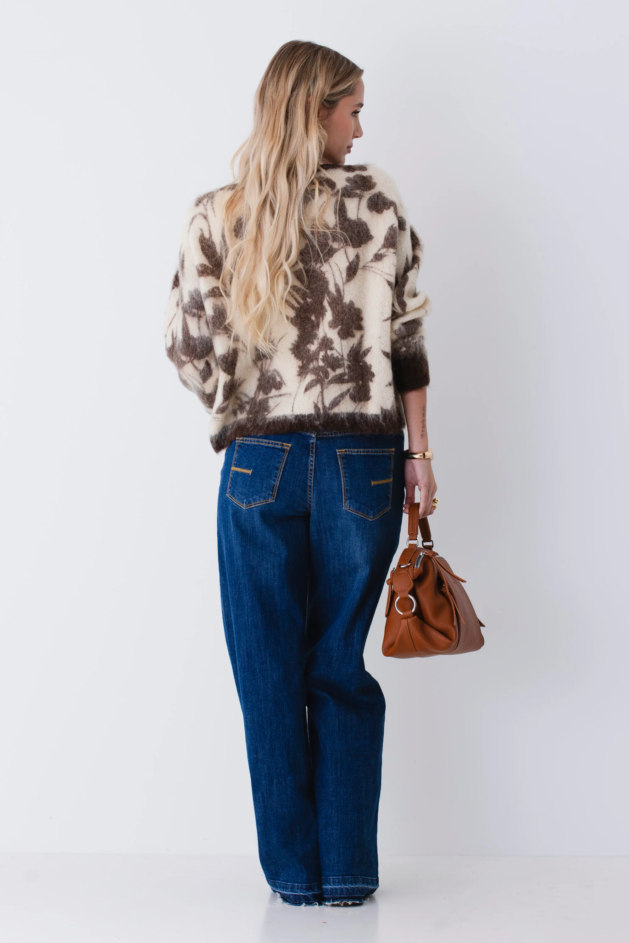 Pullover in misto mohair con stampa floreale - FW26 - Image 6