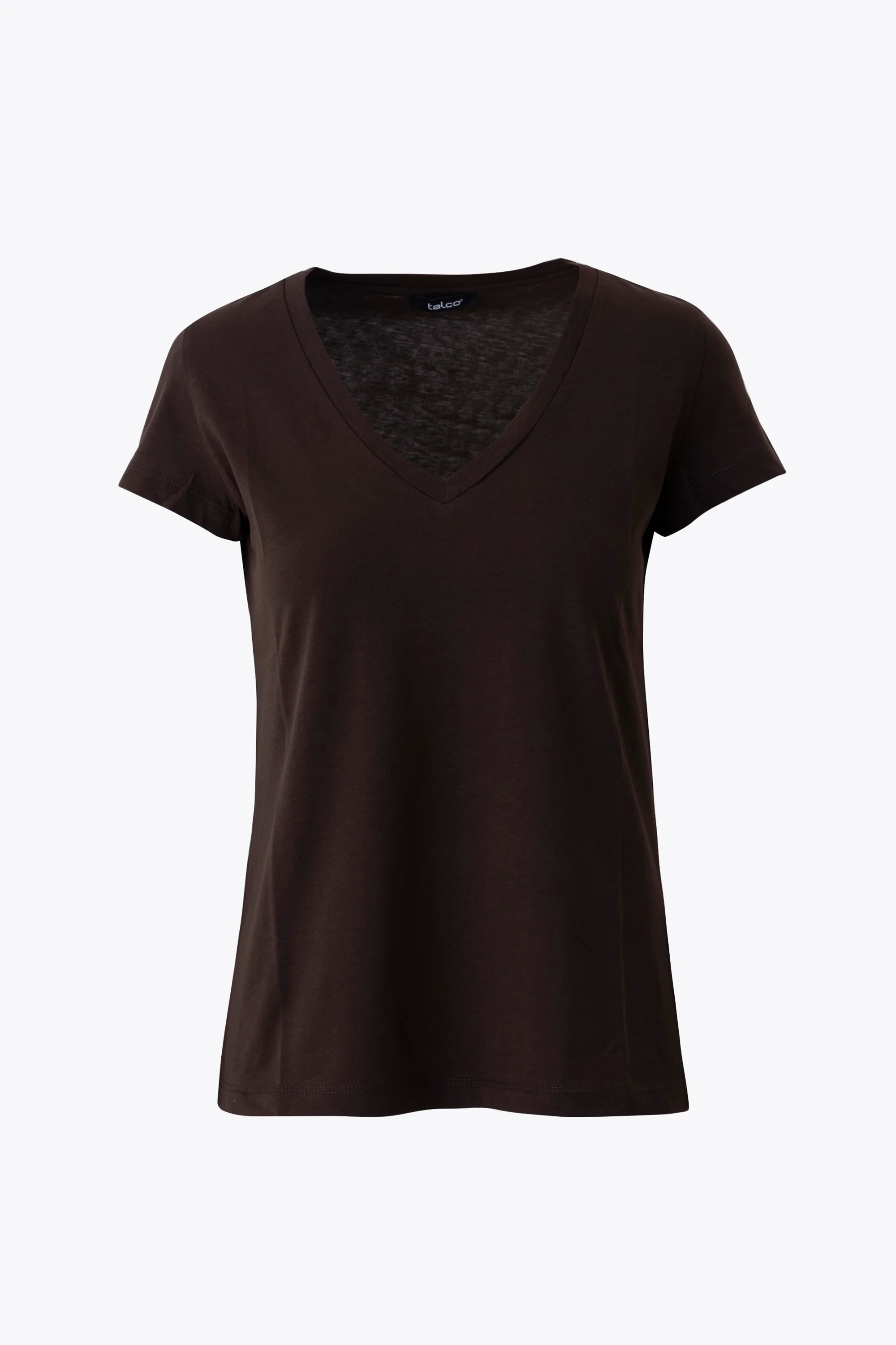 T-shirt basic scollo a V in cotone - PE26 - Image 7